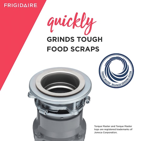 Frigidaire 1/2HP Direct Wire Garbage Disposal with Quiet Operation and Corrosion Resistance FF05DISPD1